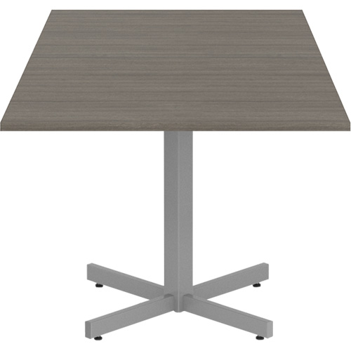 Table carr&eacute;e &agrave; hauteur r&eacute;glable Newland, 36" lo x 36" la x 29" h, Dessus de 1", Stratifi&eacute;, Brun The Estey Group