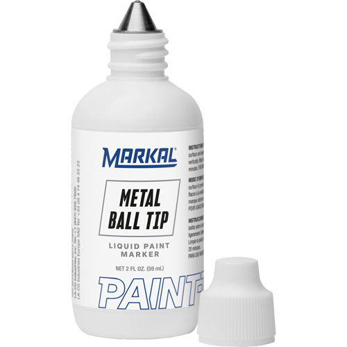 Marqueur Paint-Riter avec pointe en bille m&eacute;tallique, Liquide, Blanc The Estey Group