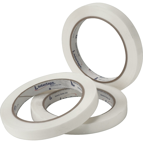 White General Purpose Strapping Tape, 2.7 mils Thick, 12 mm (47/100") x 54.864 m (180')  The Estey Group