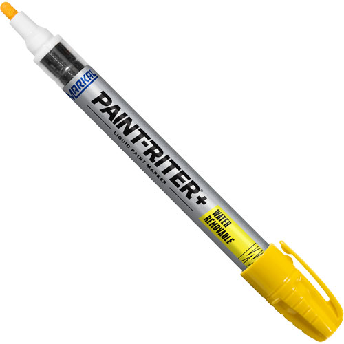 Marqueur &agrave; la peinture nettoyable &agrave; l'eau Paint-Riter+, Liquide, Jaune The Estey Group