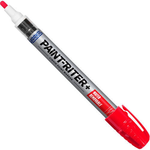 Marqueur &agrave; la peinture nettoyable &agrave; l'eau Paint-Riter+, Liquide, Rouge The Estey Group