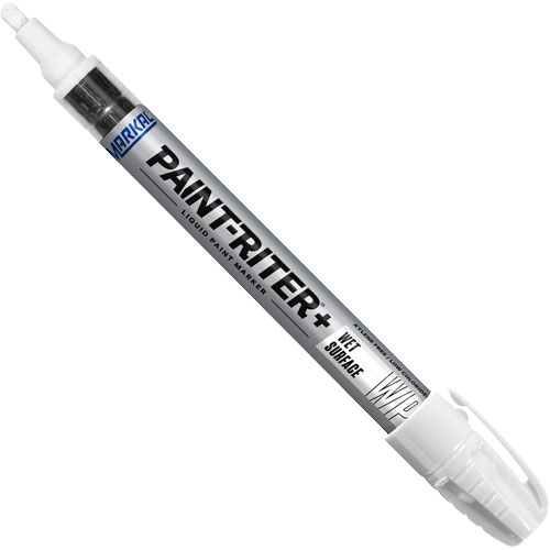 Marqueur &agrave; peinture pour surfaces humides Paint-Riter+, Liquide, Blanc The Estey Group