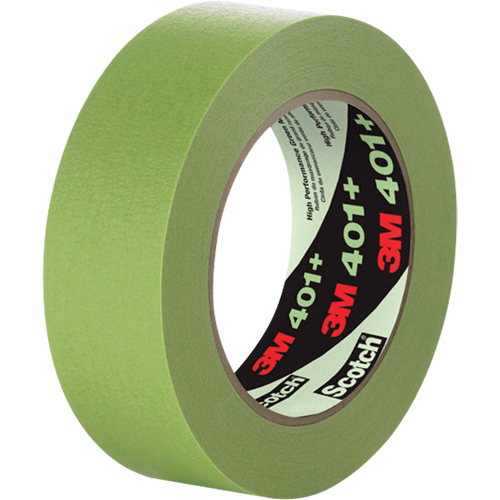 401+ High Performance Masking Tape, 24 mm (1") x 54.8 m (180'), Green The Estey Group