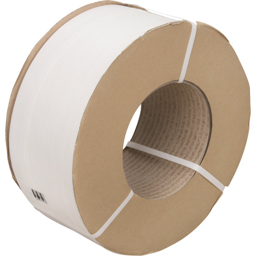 Strapping, Polypropylene, 1/2" W x 9900' L, White, Machine Grade The Estey Group