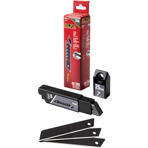 Ultra-Sharp Black Replacement Blades, Snap-Off Style The Estey Group