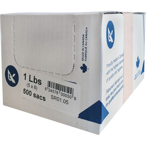 SR Series Food Packaging Bulk Pound Bags, Open Top, 20" x 12", 0.85 mil The Estey Group