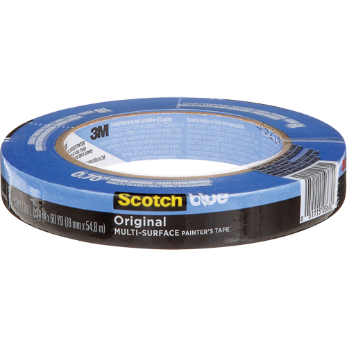 Ruban de peintre multi-surface ScotchBlue Original 2090, 18 mm (3/4") x 54,8 m (180'), Bleu The Estey Group