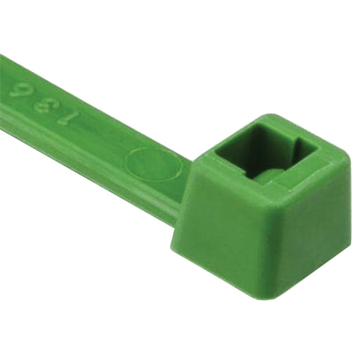 T Series Cable Ties, 8" Long, 50 lbs. Tensile Strength, Green The Estey Group