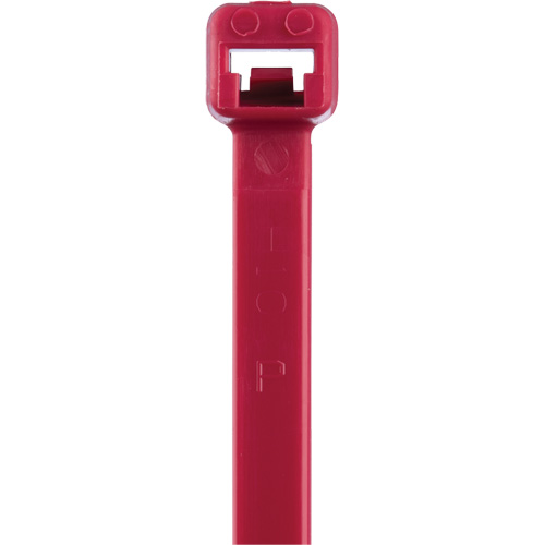 Attaches de c&acirc;bles s&eacute;rie T, Longueur 8", R&eacute;sistance &agrave; la traction 50 lb, Rouge The Estey Group