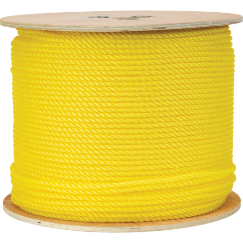 Corde jaune tress&eacute;e 1/4", Polypropyl&egrave;ne, 1300' The Estey Group