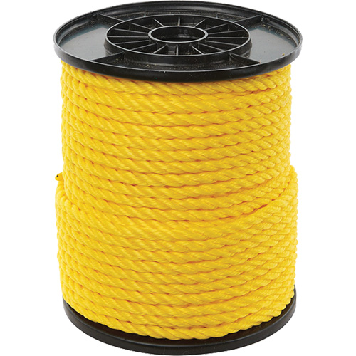 Corde torsad&eacute;e jaune &agrave; trois brins 3/8", Polypropyl&egrave;ne, 250' The Estey Group