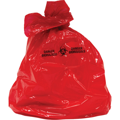 Waste Bags, Bio-Hazard, 50" L x 37" W, 2 mils The Estey Group