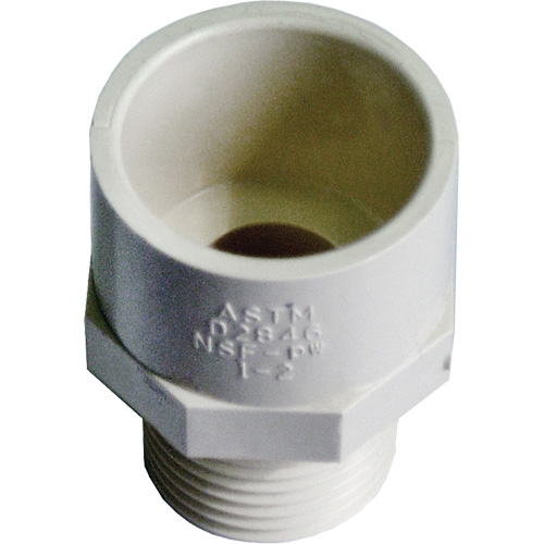 Adaptateur r&eacute;ducteur m&acirc;le, Noeud x MPT, 1/2" x 3/4" dia., PVC-C The Estey Group