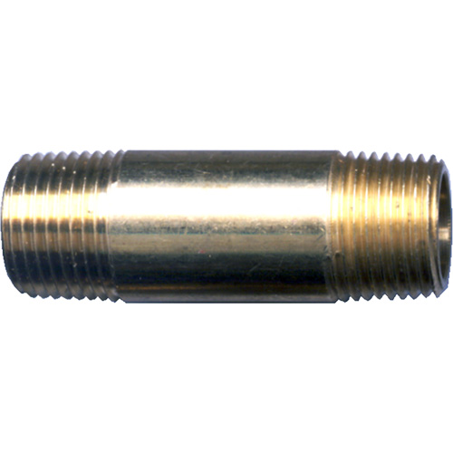 Long Pipe Nipple, Brass, 1/4", NPT x NPT The Estey Group