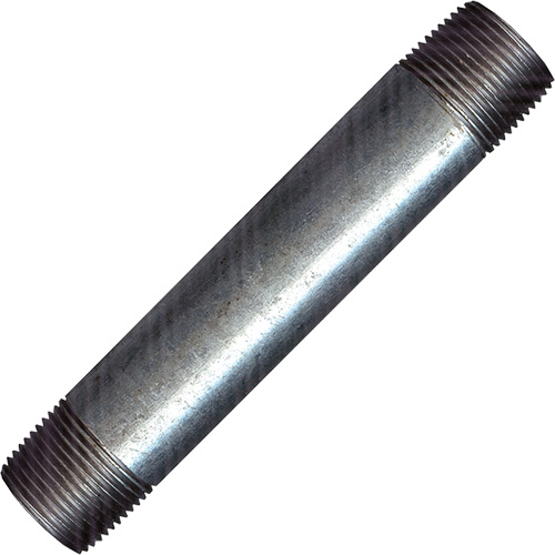 Long Pipe Nipple, Galvanized, 1/2", NPT x NPT The Estey Group