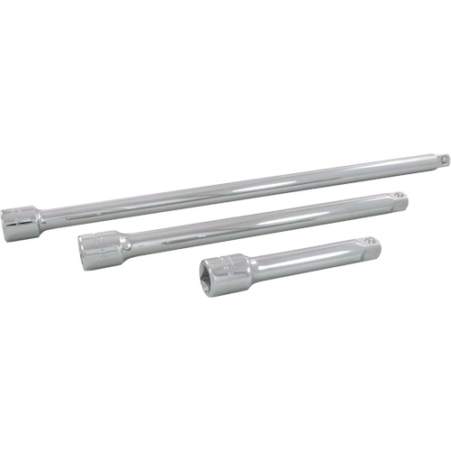 Socket Extension Set, 1/2" Drive, Chrome Finish, 3 Pcs The Estey Group