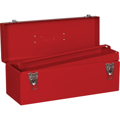 Tool Box, 7-1/8" D x 19" W x 7-1/2" H, Red The Estey Group