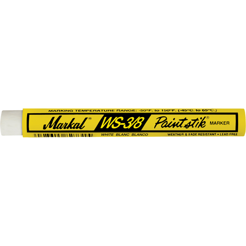WS-3/8 Paintstik&reg; Paint Marker, Solid Stick, White The Estey Group