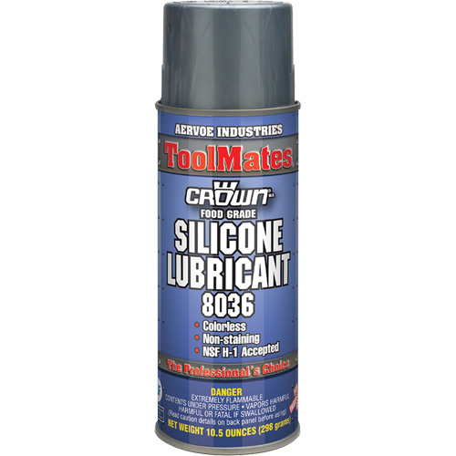 Lubrifiant &agrave; la silicone de cat&eacute;gorie alimentaire, Canette a&eacute;rosol The Estey Group