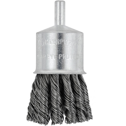 Shaft Mounted Knot Twisted End Brush, 1-1/8" Dia. x 1/4" Arbor The Estey Group