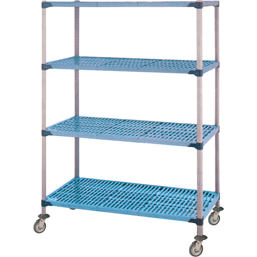Shelving Unit, 4 Tiers, 36" W x 68" H x 18" D The Estey Group