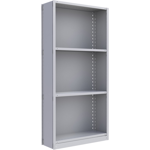Interlok Shelving Unit, Steel, Boltless, Starter, 36" W x 76" H x 24" D The Estey Group