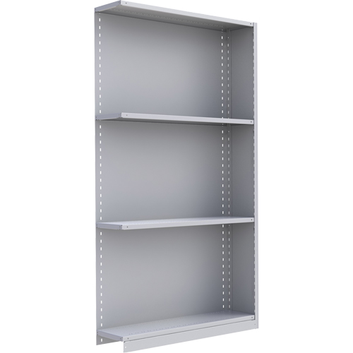 &eacute;l&eacute;ment de rayonnage Interlok, Acier, Sans boulons, Ajout, 48" la x 88" h x 24" p The Estey Group