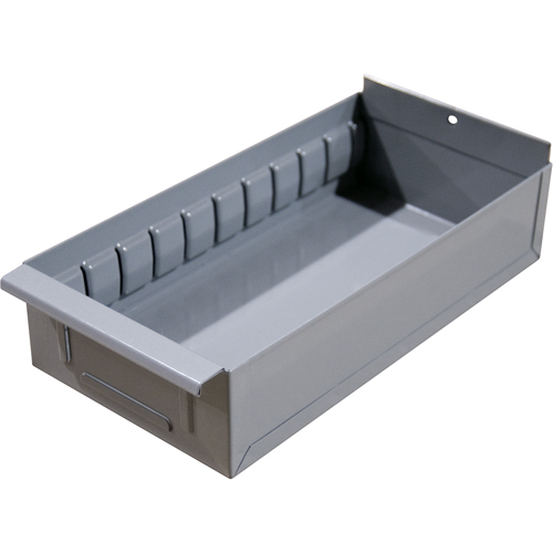 Interlok Boltless Shelving Shelf Box, Steel, 5-5/8" W x 15" D x 4-3/4" H, Light Grey The Estey Group