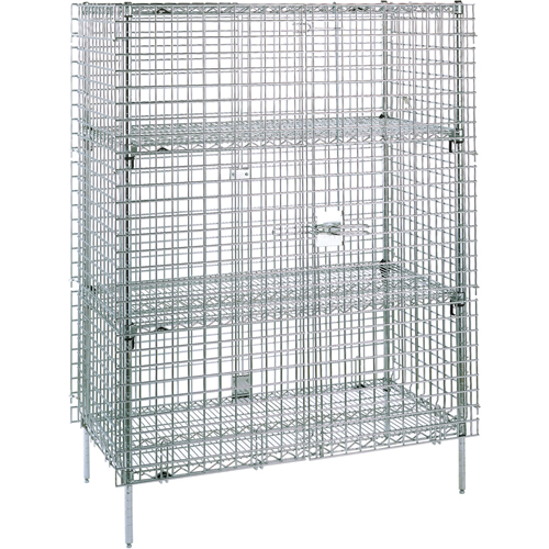 Security Carts, 4 Tiers, 38-1/2" W x 66-13/16" H x 21-1/2" D The Estey Group