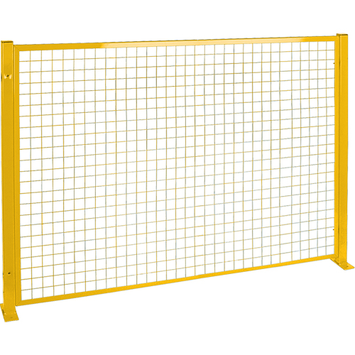 Mesh Style Perimeter Guard, 4' H x 8' W, Yellow The Estey Group