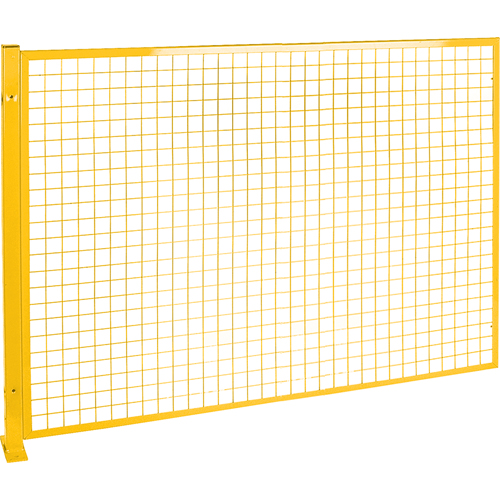 Mesh Style Perimeter Guard, 4' H x 8' W, Yellow The Estey Group