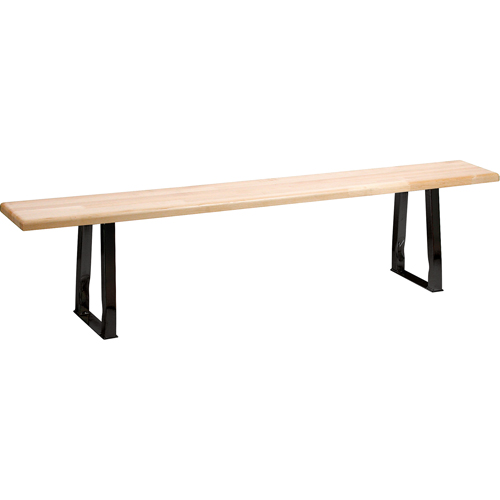 Locker Room Bench, Wood, 48" L x 9-1/2" W x 16-1/2" H The Estey Group