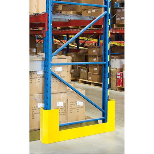 Racking Aisle Protectors, 3" W x 47" L x 16" H, Safety Yellow The Estey Group