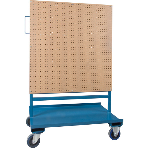 Bin/Pegboard Combo Rack, Double-sided, 38" W x 24-1/2" D x 55" H The Estey Group