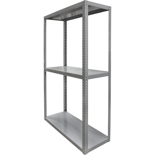 Heavy-Duty Shelving, Steel, Bolted, 3000 lbs. Capacity, 36" W x 72" H x 24" D The Estey Group