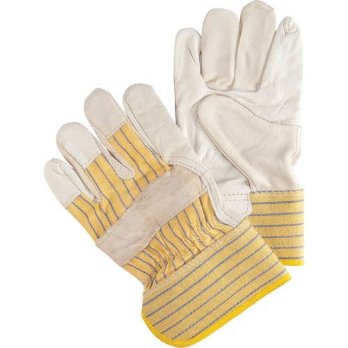 Abrasion-Resistant Fitter's Gloves, Large, Grain Cowhide Palm The Estey Group