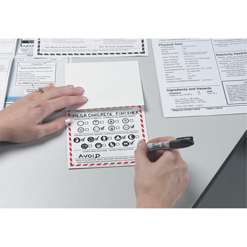 OTS WHMIS Labels, Vinyl, Sheet, 4" L x 2" W The Estey Group