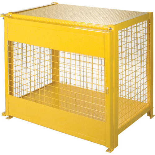Armoires pour cylindres &agrave; gaz, nbre de bouteilles: 6, 44" , 30" , 37" , Jaune The Estey Group