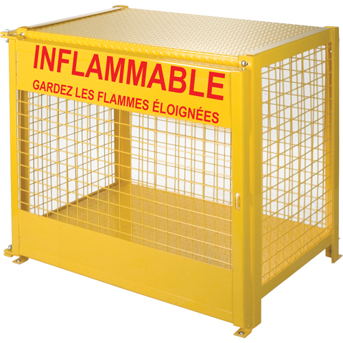 Armoires pour cylindres &agrave; gaz, nbre de bouteilles: 6, 44" , 30" , 37" , Jaune The Estey Group