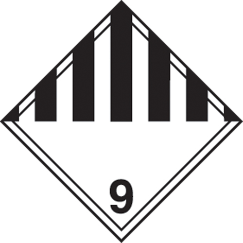 TDG Shipping Labels, Class 9, Miscellaneous Dangerous Goods, Paper The Estey Group