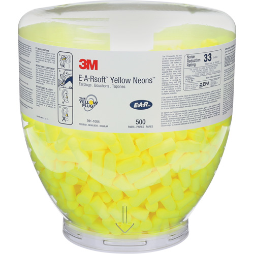 E-A-Rsoft Yellow Neons Earplugs, Bulk - Canister, Large The Estey Group