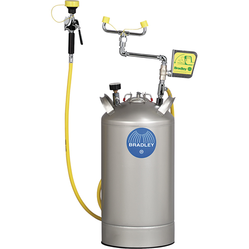 Portable Eyewash Station, Pressurized, 15 gal. Capacity, Meets ANSI Z358.1 The Estey Group