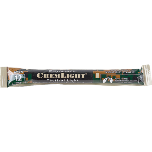 6" Cyalume&reg; Lightsticks, Green, 12 hrs. Duration The Estey Group