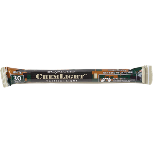 6" Cyalume&reg; Lightsticks, White, 30 mins. Duration The Estey Group