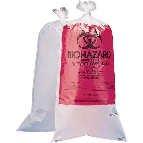Sacs pour d&eacute;chets dangereux, Biorisque, 30" lo x 24" la, 1,5 mil, Capacit&eacute; de 45.4 L (12 gal.) The Estey Group