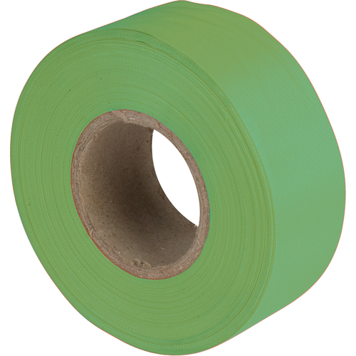 Flagging Tape, 1.1875" W x 150' L, Fluorescent Green The Estey Group