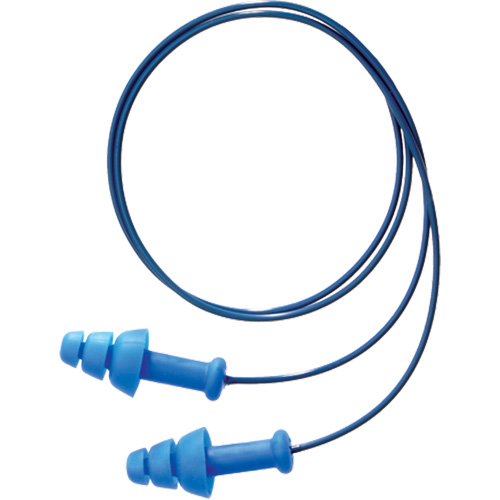 Bouchons d'oreilles r&eacute;utilisables et d&eacute;tectable SmartFit de Howard Leight, Avec cordon, Taille unique, Vrac - Boîte, NRR dB 25 The Estey Group