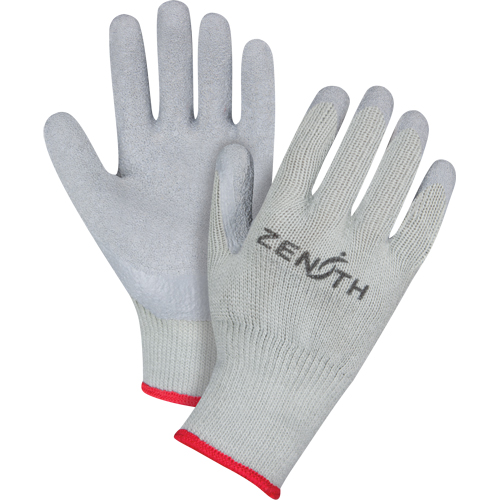 Gants enduits &agrave; doublure confortable en caoutchouc naturel, 10/T-Grand, R&ecirc;vetement Latex de caoutchouc, Calibre 10, Enveloppe en Polyester/Coton The Estey Group