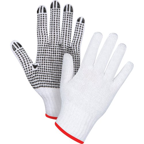 Gants tricot&eacute;s &agrave; pois, Poly/coton, Un c&ocirc;t&eacute;, Calibre 7, Petit The Estey Group