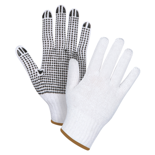 Dotted String Knit Gloves, Poly/Cotton, Single Sided, 7 Gauge, Large The Estey Group